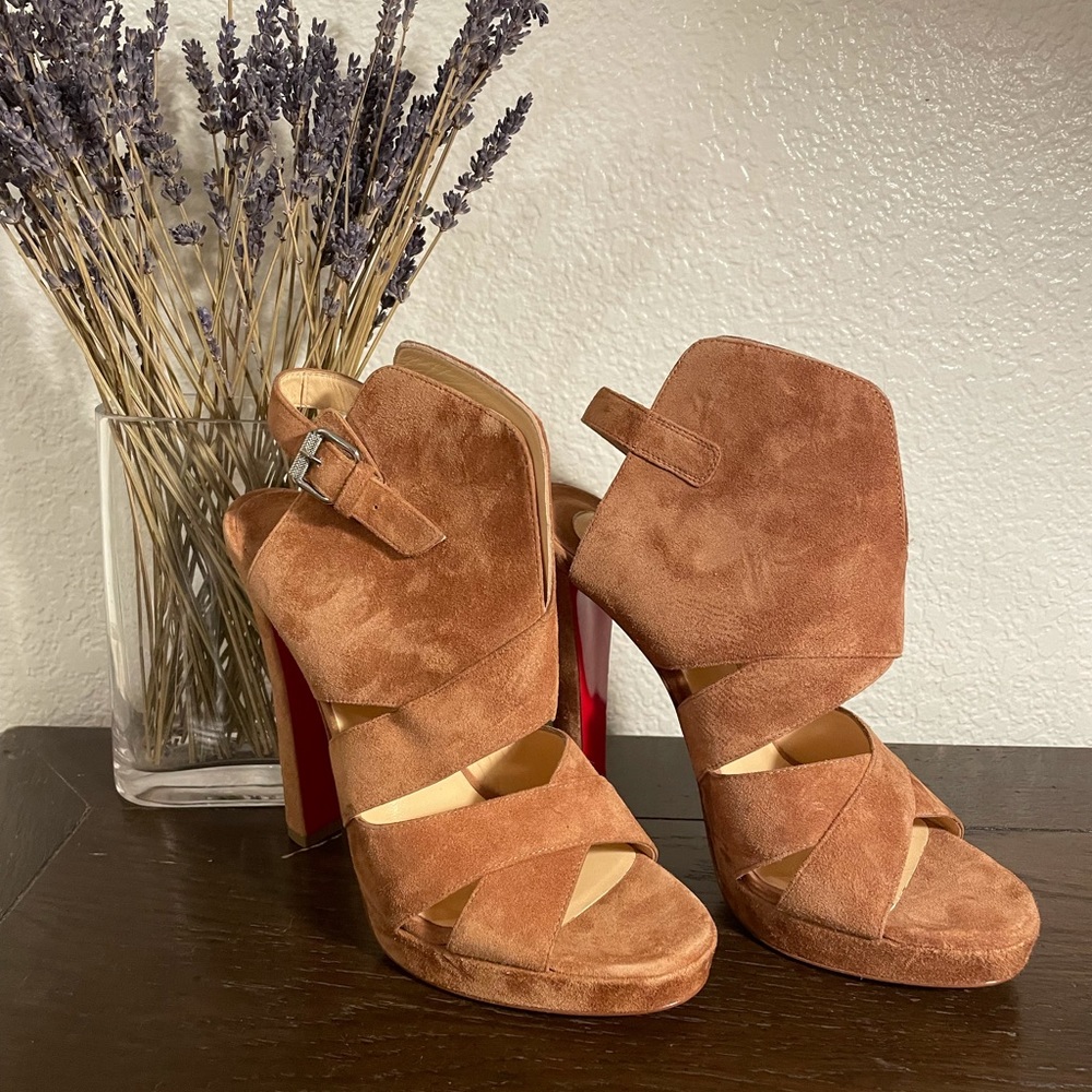 CHRISTIAN LOUBOUTIN APRON LILI 120 MM HEELS